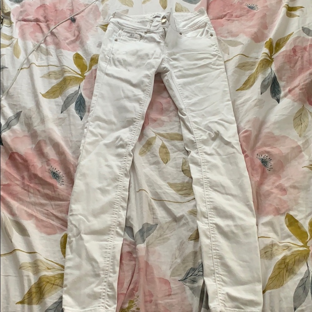 Wax Jeans LA mid rise white jeans
